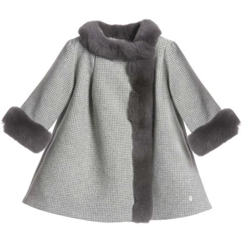 fur BABY DIOR Girls Jackets & Coats 